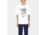 T-Shirt Blanc Avec Sérigraphie Chaos Eagle black washed