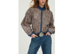 Chemise à fleurs et denim - UTHIA