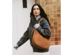 Sac hobo moyen modèle Ella en cuir grainé et nubuck
