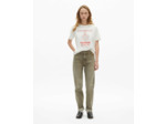 T-shirt manches courtes avec print devant ecru