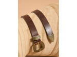 Ceinture en cuir effet vieilli