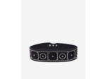 Ceinture Large En Cuir Noir Avec Clous black