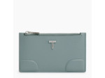 Porte cartes zippé Romy en cuir grainé