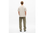 T-shirt manches longues avec print brode beige grey