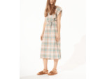 Robe carreau rose