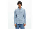 Chemise en denim bleu clair bleu