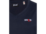 T-shirt col V avec broderie cœur