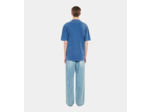 Polo en coton piqué bleu blue brut