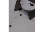 Chemise a manches longues col classique black white