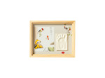 Simple cadre photo et empreinte Wood