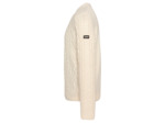 Pull col rond en maille torsadée