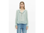 Top manche longue a noeud blue/green