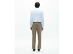 Pantalon de costume large beige melange