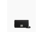 Pochette tout en un avec bandoulière amovible Eva en cuir grain caviar