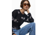 Blouse À Manches Longues En Tissu – Femme