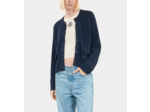 Cardigan En Laine Bleu Marine bleu