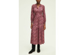 Robe longue cintrée à fleurs -SALIANE