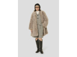 Manteau Macumba Craie en Peau De Mouton