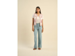 Jean large taille haute
