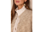 Gilet en mohair et laine BECKY