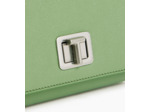 Mini sac bandoulière Eva en cuir grain caviar