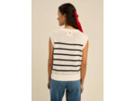 Pull à rayures sans manches