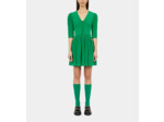 Robe Courte Verte Avec Fronces green