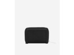 Porte-monnaie en canvas et cuir grainé noir black
