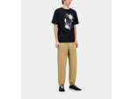 T-Shirt Manches Courtes Avec Print Skull Flowers black washed