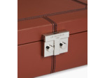 Coffret 6 montres et boutons de manchettes en cuir