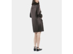 Robe saharienne courte marron brown