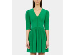 Robe Courte Verte Avec Fronces green
