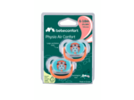 Lot 2 sucettes physio 6/18 mois bleu/orange Bleu