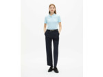 Polo manches courtes broderie poitrine baby blue