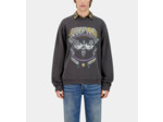 Sweatshirt Avec Print Papillon Devant carbone