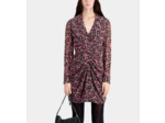 Robe Imprimée Courte Avec Fronces multicolor