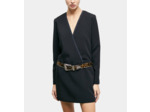 Robe Courte Croisée Noire black