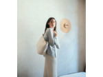 Grand sac cabas Louise en cuir grainé