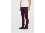 Pantalon faux uni, straight fit, taille medium haute,jambe ajustée