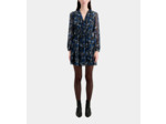 Robe courte portefeuille foil blue