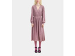 Robe Longue Manches Longues A Fronces dark purple