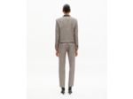 Veste tailleur en pied de poule courte noire et blanche black grey