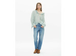 Top manche longue a noeud blue/green