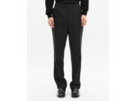 Pantalon de costume droit à fines rayures gris foncé grey