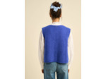 Gilet court sans manches en mohair
