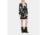 Robe Courte Manche Longues Nouee Devant light pink / dark navy