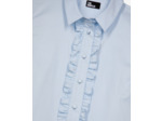 Chemise a manches longues a volants light blue