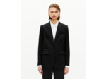 Veste tailleur détails satin noire black