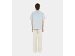 Chemise Manches Courtes En Denim light blue