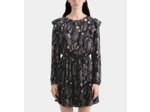 Robe Courte A Manches Longues black / pink